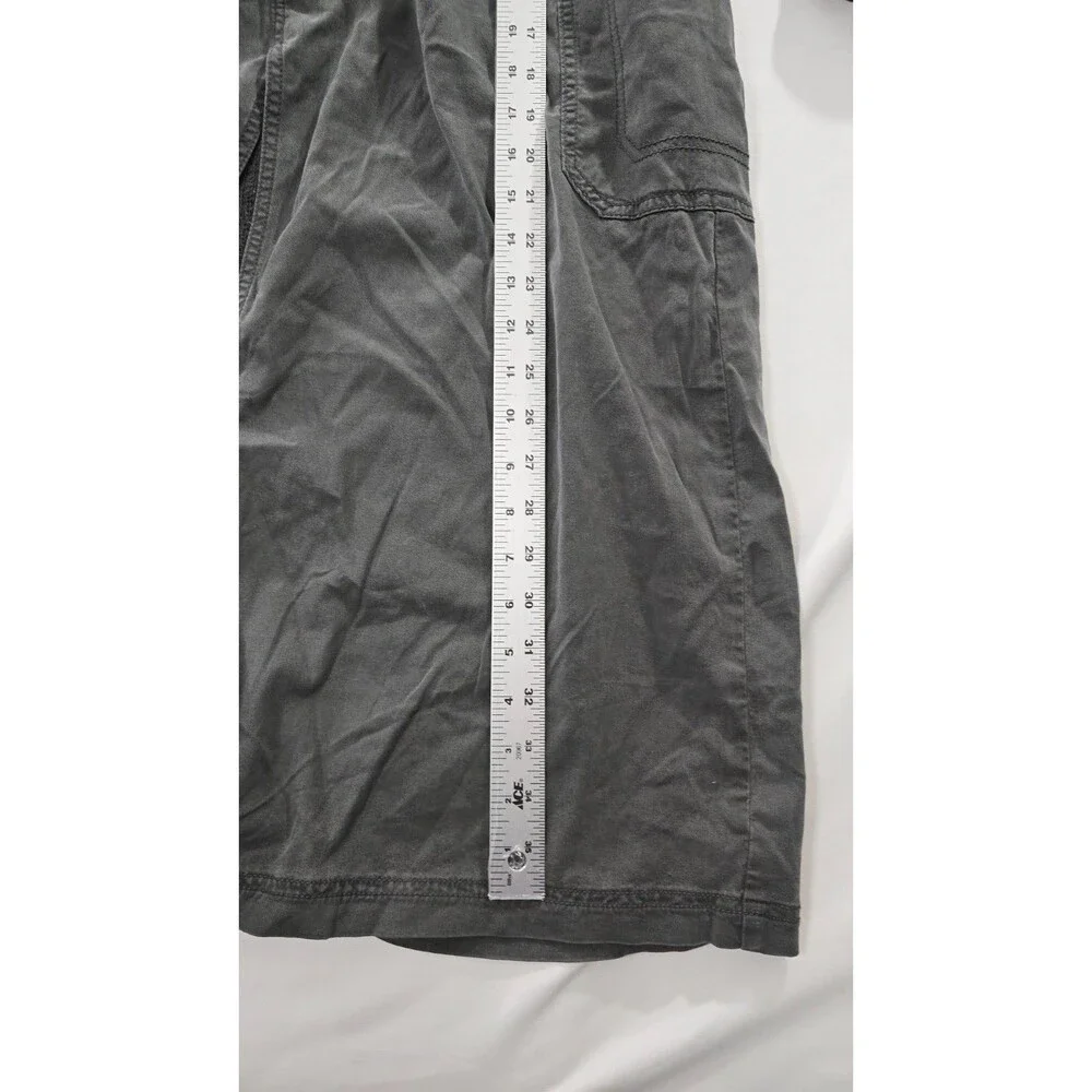 American Eagle Cargo Maxi Skirt Womens Size 18 Gray Utility Stretch y2k BA - Picture 9 of 9